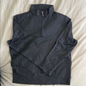 Kirkland Signature Charcoal Zip-Neck Sweater